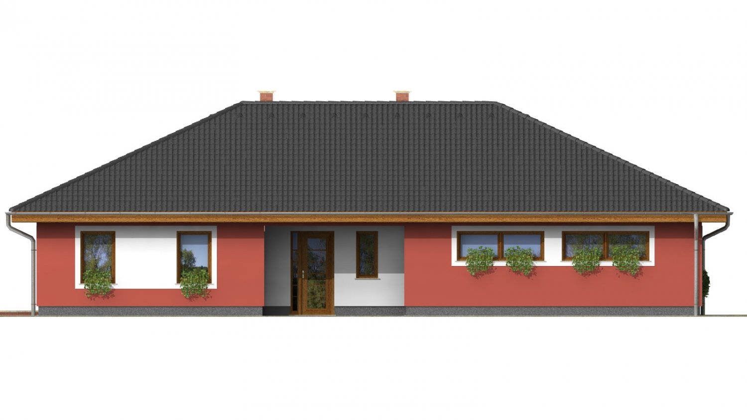 BUNGALOW 44 - Masonry house with double garage and terrace.